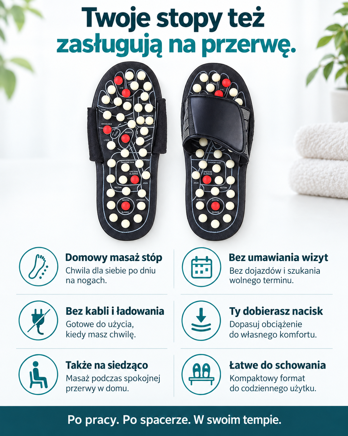 Klapki Do Masażu Stóp – Akupresyjne Na Ból I Krążenie