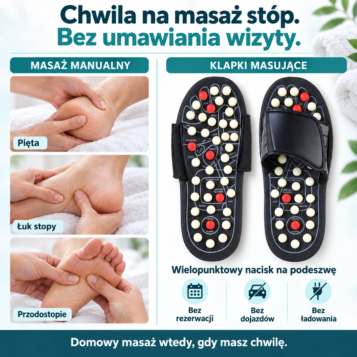 Klapki Do Masażu Stóp – Akupresyjne Na Ból I Krążenie